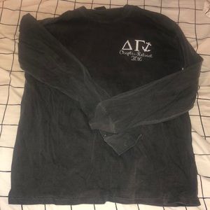 Comfort colors delta gamma long sleeve t-shirt